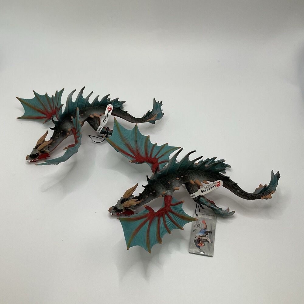 Lot Of 2 Retired Schleich Bayala DRAGON DIVER Fantasy Figure 70520 Eldrador